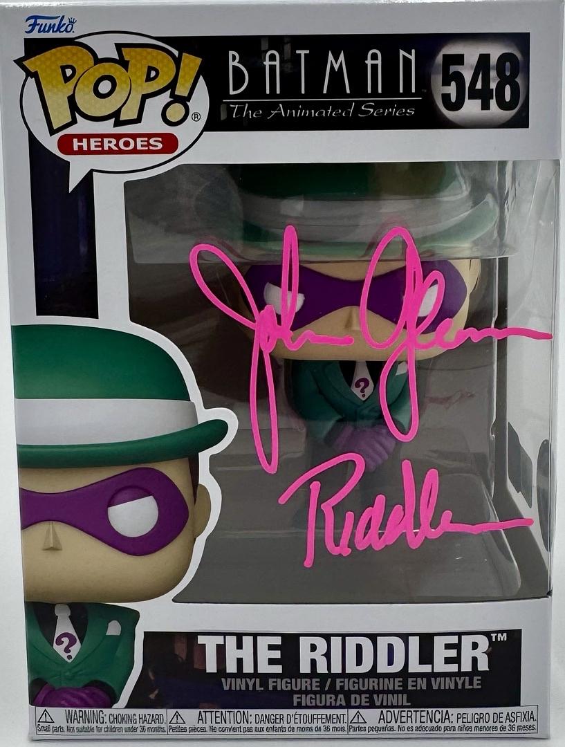 John Glover signed Funko #548 "The Riddler" - OC Celebrity Marketing